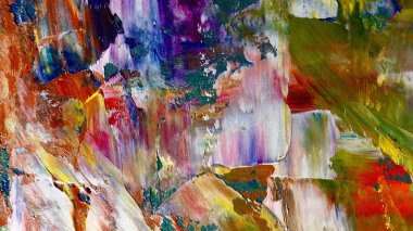 Renkli soyut arka plan duvar kağıdı. Modern motif görsel sanat. Yağlı boya karışımı. Moda el boyama bezi. Duvar dekorasyonu ve Duvar resimleri fikri. 