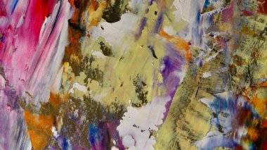 Renkli soyut arka plan duvar kağıdı. Modern motif görsel sanat. Yağlı boya karışımı. Moda el boyama bezi. Duvar dekorasyonu ve duvar resimleri fikri. 3 Boyutlu Doku