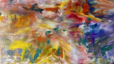 Renkli soyut arka plan duvar kağıdı. Modern motif görsel sanat. Yağlı boya karışımı. Moda el boyama bezi. Duvar dekorasyonu ve duvar resimleri fikri. 3 Boyutlu Doku