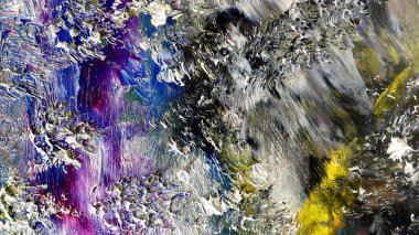 Renkli soyut arka plan duvar kağıdı. Modern motif görsel sanat. Yağlı boya karışımı. Moda el boyama bezi. Duvar dekorasyonu ve duvar resimleri fikri. 3 Boyutlu Doku