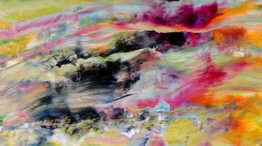 Renkli soyut arka plan duvar kağıdı. Modern motif görsel sanat. Yağlı boya karışımı. Moda el boyama bezi. Duvar dekorasyonu ve duvar resimleri fikri. 3 Boyutlu Doku