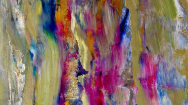 Renkli soyut arka plan duvar kağıdı. Modern motif görsel sanat. Yağlı boya karışımı. Moda el boyama bezi. Duvar dekorasyonu ve duvar resimleri fikri. 3 Boyutlu Doku