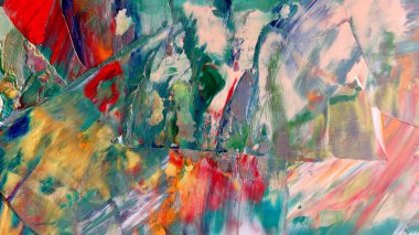 Renkli soyut arka plan duvar kağıdı. Modern motif görsel sanat. Yağlı boya karışımı. Moda el boyama bezi. Duvar dekorasyonu ve duvar resimleri fikri. 3 Boyutlu Doku