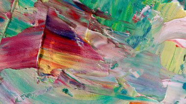 Renkli soyut arka plan duvar kağıdı. Modern motif görsel sanat. Yağlı boya karışımı. Moda el boyama bezi. Duvar dekorasyonu ve duvar resimleri fikri. 3 Boyutlu Doku