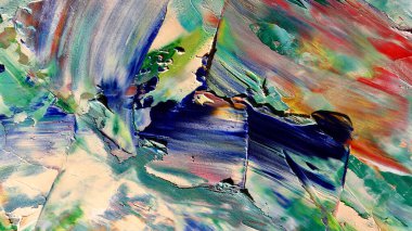 Renkli soyut arka plan duvar kağıdı. Modern motif görsel sanat. Yağlı boya karışımı. Moda el boyama bezi. Duvar dekorasyonu ve duvar resimleri fikri. 3 Boyutlu Doku