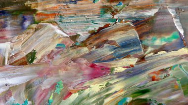 Renkli soyut arka plan duvar kağıdı. Modern motif görsel sanat. Yağlı boya karışımı. Moda el boyama bezi. Duvar dekorasyonu ve duvar resimleri fikri. 3 Boyutlu Doku