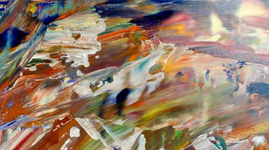 Renkli soyut arka plan duvar kağıdı. Modern motif görsel sanat. Yağlı boya karışımı. Moda el boyama bezi. Duvar dekorasyonu ve duvar resimleri fikri. 3 Boyutlu Doku