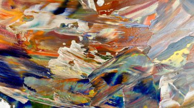 Renkli soyut arka plan duvar kağıdı. Modern motif görsel sanat. Yağlı boya karışımı. Moda el boyama bezi. Duvar dekorasyonu ve duvar resimleri fikri. 3 Boyutlu Doku