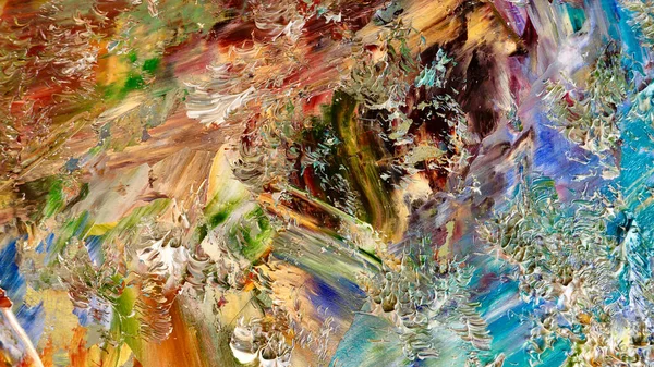 Renkli soyut arka plan duvar kağıdı. Modern motif görsel sanat. Yağlı boya karışımı. Moda el boyama bezi. Duvar dekorasyonu ve Duvar resimleri fikri