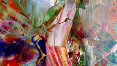 Renkli soyut arka plan duvar kağıdı. Modern motif görsel sanat. Yağlı boya karışımı. Moda el boyama bezi. Duvar dekorasyonu ve duvar resimleri fikri. 3 Boyutlu Doku