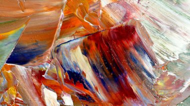 Renkli soyut arka plan duvar kağıdı. Modern motif görsel sanat. Yağlı boya karışımı. Moda el boyama bezi. Duvar dekorasyonu ve duvar resimleri fikri. 3 Boyutlu Doku