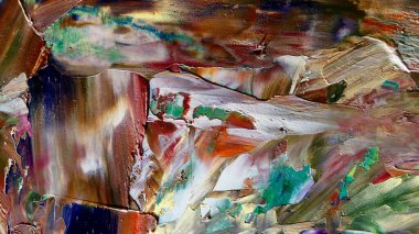 Renkli soyut arka plan duvar kağıdı. Modern motif görsel sanat. Yağlı boya karışımı. Moda el boyama bezi. Duvar dekorasyonu ve duvar resimleri fikri. 3 Boyutlu Doku