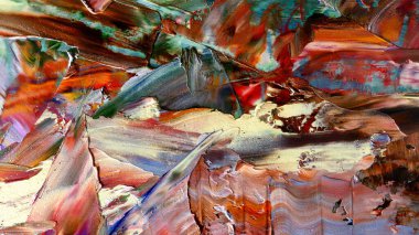 Renkli soyut arka plan duvar kağıdı. Modern motif görsel sanat. Yağlı boya karışımı. Moda el boyama bezi. Duvar dekorasyonu ve duvar resimleri fikri. 3 Boyutlu Doku