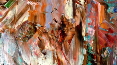 Renkli soyut arka plan duvar kağıdı. Modern motif görsel sanat. Yağlı boya karışımı. Moda el boyama bezi. Duvar dekorasyonu ve duvar resimleri fikri. 3 Boyutlu Doku