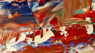 Renkli soyut arka plan duvar kağıdı. Modern motif görsel sanat. Yağlı boya karışımı. Moda el boyama bezi. Duvar dekorasyonu ve duvar resimleri fikri. 3 Boyutlu Doku