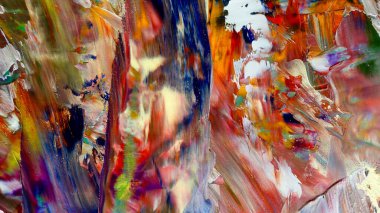 Renkli soyut arka plan duvar kağıdı. Modern motif görsel sanat. Yağlı boya karışımı. Moda el boyama bezi. Duvar dekorasyonu ve duvar resimleri fikri. 3 Boyutlu Doku