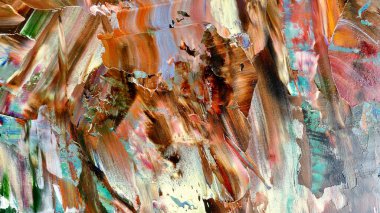 Renkli soyut arka plan duvar kağıdı. Modern motif görsel sanat. Yağlı boya karışımı. Moda el boyama bezi. Duvar dekorasyonu ve duvar resimleri fikri. 3 Boyutlu Doku