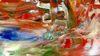 Renkli soyut arka plan duvar kağıdı. Modern motif görsel sanat. Yağlı boya karışımı. Moda el boyama bezi. Duvar dekorasyonu ve duvar resimleri fikri. 3 Boyutlu Doku