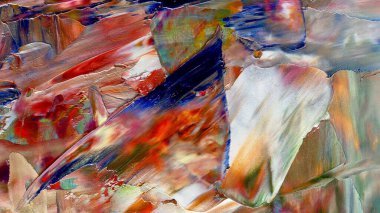 Renkli soyut arka plan duvar kağıdı. Modern motif görsel sanat. Yağlı boya karışımı. Moda el boyama bezi. Duvar dekorasyonu ve duvar resimleri fikri. 3 Boyutlu Doku