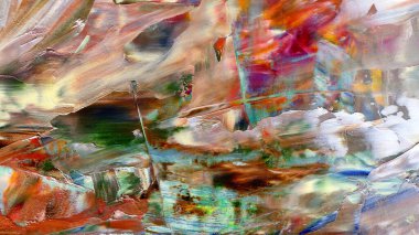 Renkli soyut arka plan duvar kağıdı. Modern motif görsel sanat. Yağlı boya karışımı. Moda el boyama bezi. Duvar dekorasyonu ve duvar resimleri fikri. 3 Boyutlu Doku