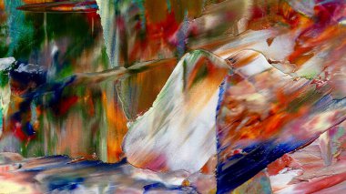 Renkli soyut arka plan duvar kağıdı. Modern motif görsel sanat. Yağlı boya karışımı. Moda el boyama bezi. Duvar dekorasyonu ve duvar resimleri fikri. 3 Boyutlu Doku