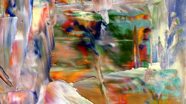 Renkli soyut arka plan duvar kağıdı. Modern motif görsel sanat. Yağlı boya karışımı. Moda el boyama bezi. Duvar dekorasyonu ve duvar resimleri fikri. 3 Boyutlu Doku