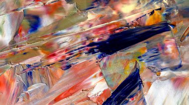 Renkli soyut arka plan duvar kağıdı. Modern motif görsel sanat. Yağlı boya karışımı. Moda el boyama bezi. Duvar dekorasyonu ve duvar resimleri fikri. 3 Boyutlu Doku