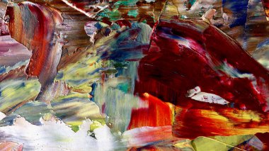 Renkli soyut arka plan duvar kağıdı. Modern motif görsel sanat. Yağlı boya karışımı. Moda el boyama bezi. Duvar dekorasyonu ve Duvar resimleri fikri.
