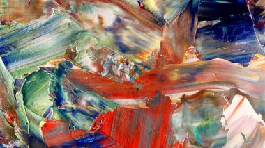 Renkli soyut arka plan duvar kağıdı. Modern motif görsel sanat. Yağlı boya karışımı. Moda el boyama bezi. Duvar dekorasyonu ve Duvar resimleri fikri.