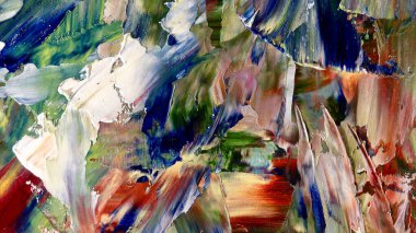 Renkli soyut arka plan duvar kağıdı. Modern motif görsel sanat. Yağlı boya karışımı. Moda el boyama bezi. Duvar dekorasyonu ve Duvar resimleri fikri.
