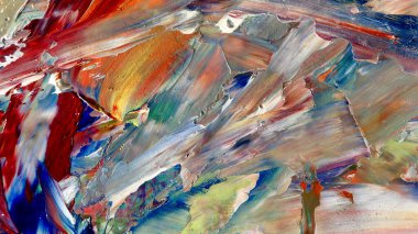 Renkli soyut arka plan duvar kağıdı. Modern motif görsel sanat. Yağlı boya karışımı. Moda el boyama bezi. Duvar dekorasyonu ve Duvar resimleri fikri.