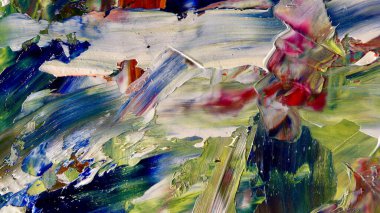 Renkli soyut arka plan duvar kağıdı. Modern motif görsel sanat. Yağlı boya karışımı. Moda el boyama bezi. Duvar dekorasyonu ve Duvar resimleri fikri.