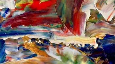 Renkli soyut arka plan duvar kağıdı. Modern motif görsel sanat. Yağlı boya karışımı. Moda el boyama bezi. Duvar dekorasyonu ve Duvar resimleri fikri.