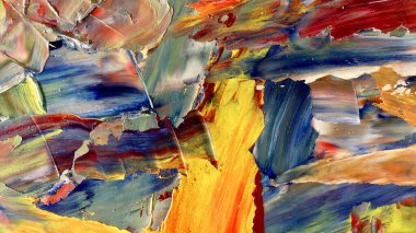 Renkli soyut arka plan duvar kağıdı. Modern motif görsel sanat. Yağlı boya karışımı. Moda el boyama bezi. Duvar dekorasyonu ve Duvar resimleri fikri.