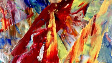 Renkli soyut arka plan duvar kağıdı. Modern motif görsel sanat. Yağlı boya karışımı. Moda el boyama bezi. Duvar dekorasyonu ve Duvar resimleri fikri.