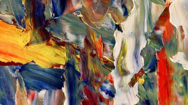 Renkli soyut arka plan duvar kağıdı. Modern motif görsel sanat. Yağlı boya karışımı. Moda el boyama bezi. Duvar dekorasyonu ve Duvar resimleri fikri.