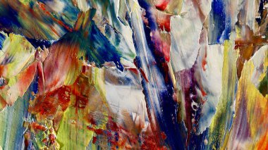 Renkli soyut arka plan duvar kağıdı. Modern motif görsel sanat. Yağlı boya karışımı. Moda el boyama bezi. Duvar dekorasyonu ve Duvar resimleri fikri.