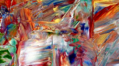 Renkli soyut arka plan duvar kağıdı. Modern motif görsel sanat. Yağlı boya karışımı. Moda el boyama bezi. Duvar dekorasyonu ve Duvar resimleri fikri. 