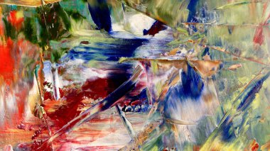 Renkli soyut arka plan duvar kağıdı. Modern motif görsel sanat. Yağlı boya karışımı. Moda el boyama bezi. Duvar dekorasyonu ve Duvar resimleri fikri. 