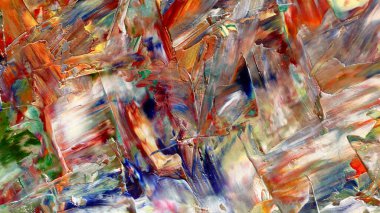 Renkli soyut arka plan duvar kağıdı. Modern motif görsel sanat. Yağlı boya karışımı. Moda el boyama bezi. Duvar dekorasyonu ve Duvar resimleri fikri.
