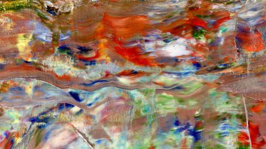 Renkli soyut arka plan duvar kağıdı. Modern motif görsel sanat. Yağlı boya karışımı. Moda el boyama bezi. Duvar dekorasyonu ve Duvar resimleri fikri.