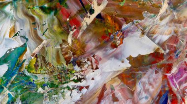 Renkli soyut arka plan duvar kağıdı. Modern motif görsel sanat. Yağlı boya karışımı. Moda el boyama bezi. Duvar dekorasyonu ve Duvar resimleri fikri.