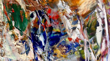 Renkli soyut arka plan duvar kağıdı. Modern motif görsel sanat. Yağlı boya karışımı. Moda el boyama bezi. Duvar dekorasyonu ve Duvar resimleri fikri.