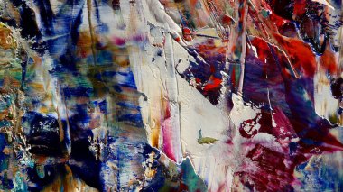 Renkli soyut arka plan duvar kağıdı. Modern motif görsel sanat. Yağlı boya karışımı. Moda el boyama bezi. Duvar dekorasyonu ve Duvar resimleri fikri.