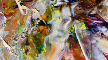 Renkli soyut arka plan duvar kağıdı. Modern motif görsel sanat. Yağlı boya karışımı. Moda el boyama bezi. Duvar dekorasyonu ve Duvar resimleri fikri.