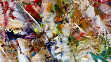 Renkli soyut arka plan duvar kağıdı. Modern motif görsel sanat. Yağlı boya karışımı. Moda el boyama bezi. Duvar dekorasyonu ve Duvar resimleri fikri.