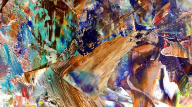 Renkli soyut arka plan duvar kağıdı. Modern motif görsel sanat. Yağlı boya karışımı. Moda el boyama bezi. Duvar dekorasyonu ve Duvar resimleri fikri.