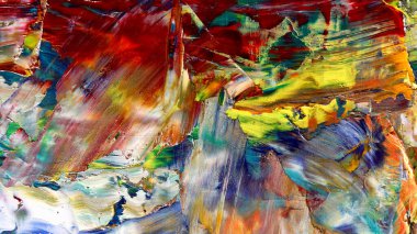 Renkli soyut arka plan duvar kağıdı. Modern motif görsel sanat. Yağlı boya karışımı. Moda el boyama bezi. Duvar dekorasyonu ve Duvar resimleri fikri.