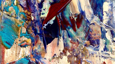 Renkli soyut arka plan duvar kağıdı. Modern motif görsel sanat. Yağlı boya karışımı. Moda el boyama bezi. Duvar dekorasyonu ve Duvar resimleri fikri