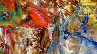 Renkli soyut arka plan duvar kağıdı. Modern motif görsel sanat. Yağlı boya karışımı. Moda el boyama bezi. Duvar dekorasyonu ve Duvar resimleri fikri